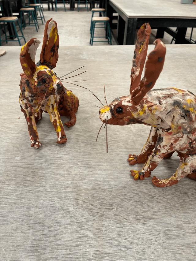 Two Hares Meeting